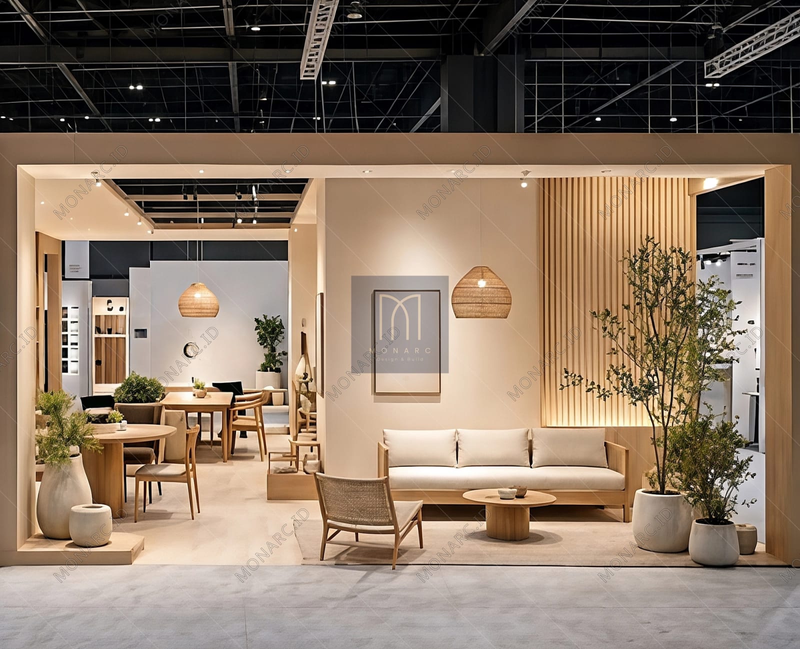 booth pameran custom Exhibition Hall - Furniture Exhibition - MONARC
